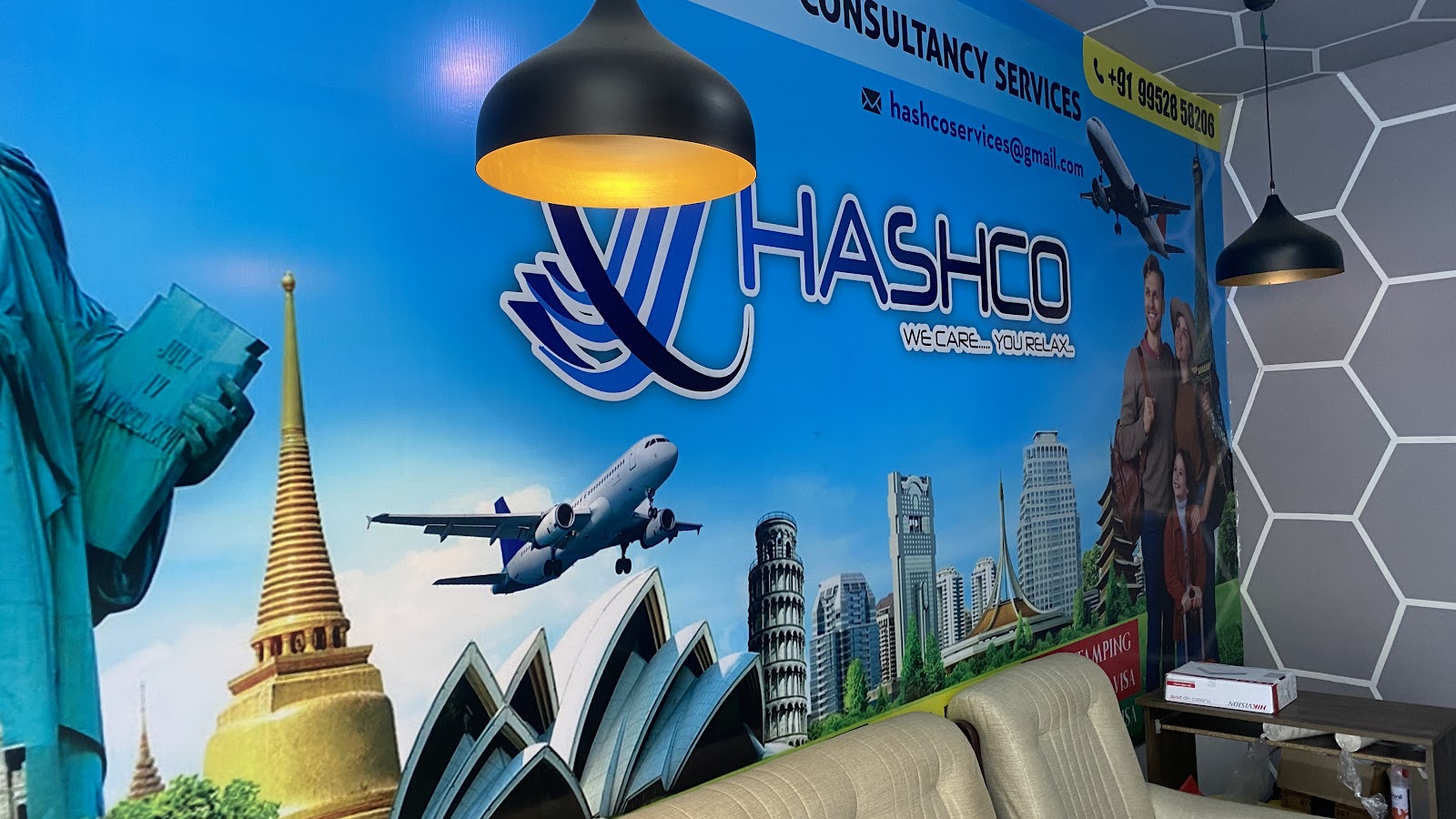 Hashco Services Flight Tkts,Visa